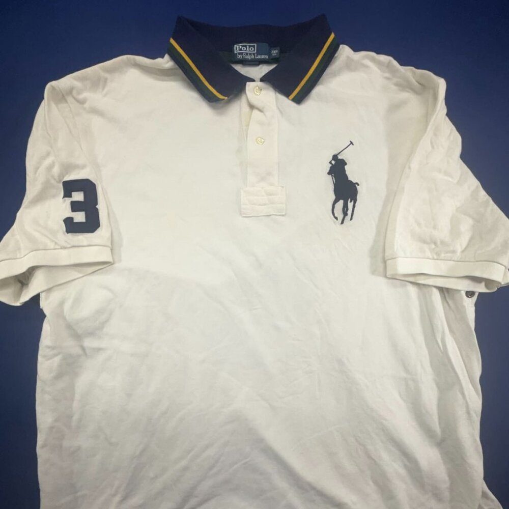 Polo Ralph Lauren Polo Shirt Big Pony Size 2XB Big White